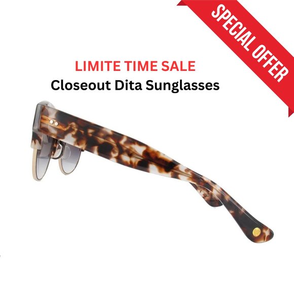 NEW Dita AUTHENTIC SUNGLASSES LIBERTY 22026-C-CMT-GLD-51 12K gold - Picture 2 of 5